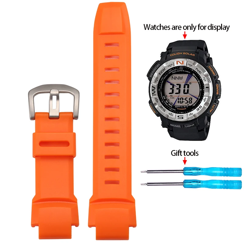 Waterproof Rubber Silicone Watch Strap for Outdoor Adventure Watches