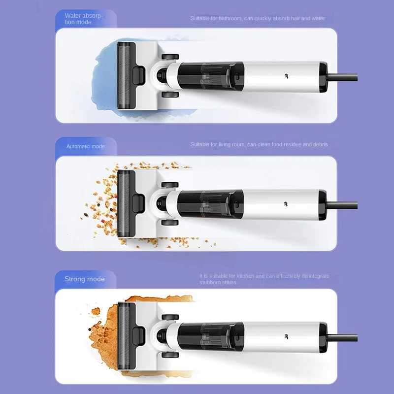 H100Pro Household Wireless High Temperature Intelligent Suction and Mopping Integrated Hot Water Floor Scrubber Kitchen Robots 4