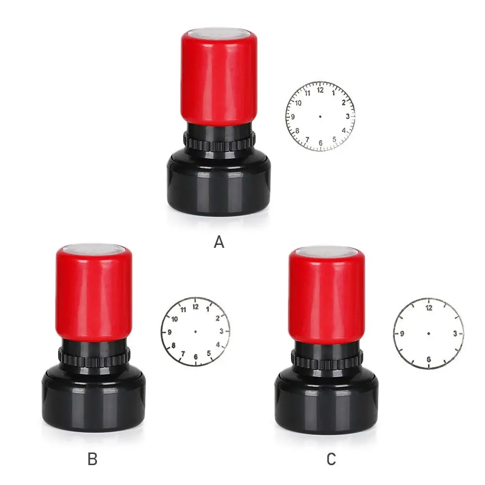 Clock Dial Stamp for Learning Recognition Teacher Teaching Children Toys School Supplies