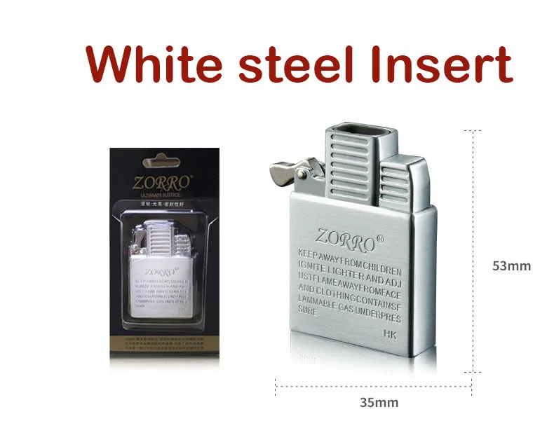 Description Picture 3 of itemZorro Double Jets Butane Lighter Metal Windproof Movement Gas Inflate Inner Insert Conventional Universal Replace Accessories