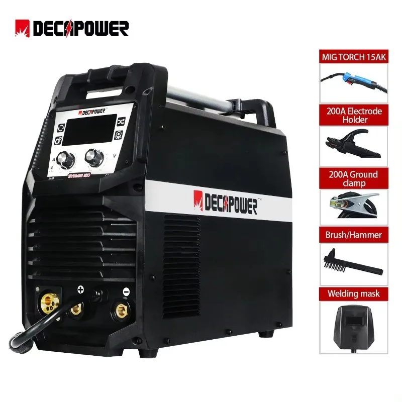 

Half Bridge Automatic 200A MIG MMA TIG Aluminium Welding Machine with MCU