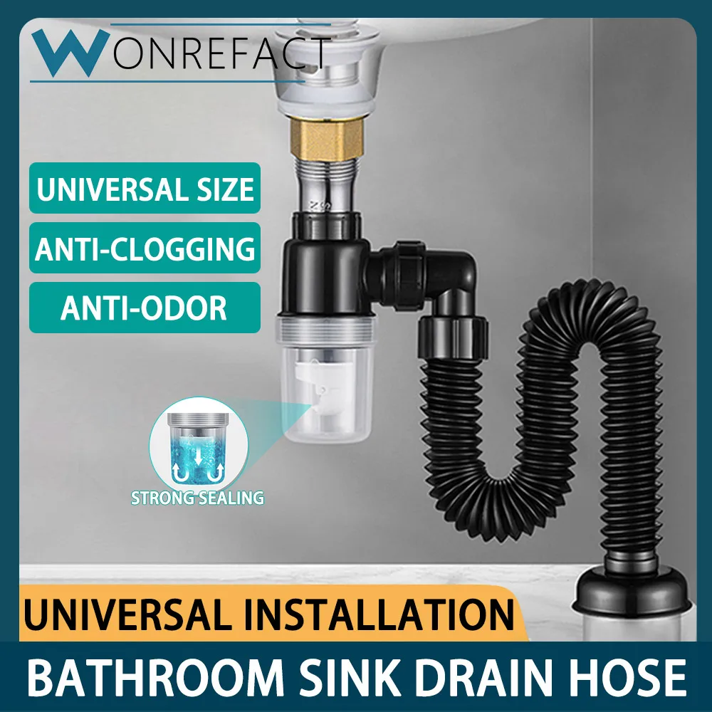 Universal-Bathroom-Sink-Drainage-Hose-Drain-Pipe-Wash-Basin-Pipe-Sink ...