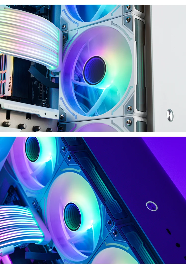 ZL-120 3 IN 1 ARGB PC Case Fan 120mm 4PIN PWM Temperature Control 3PIN ARGB CPU
