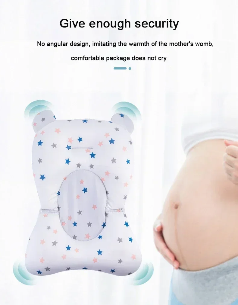 Description Picture 6 of itemPortable Foldable Baby Bathtub Pad Baby Bath Seat Floating Water Pad Ajustable Bath Tub Shower Cushion Newborn Support Seat Mat
