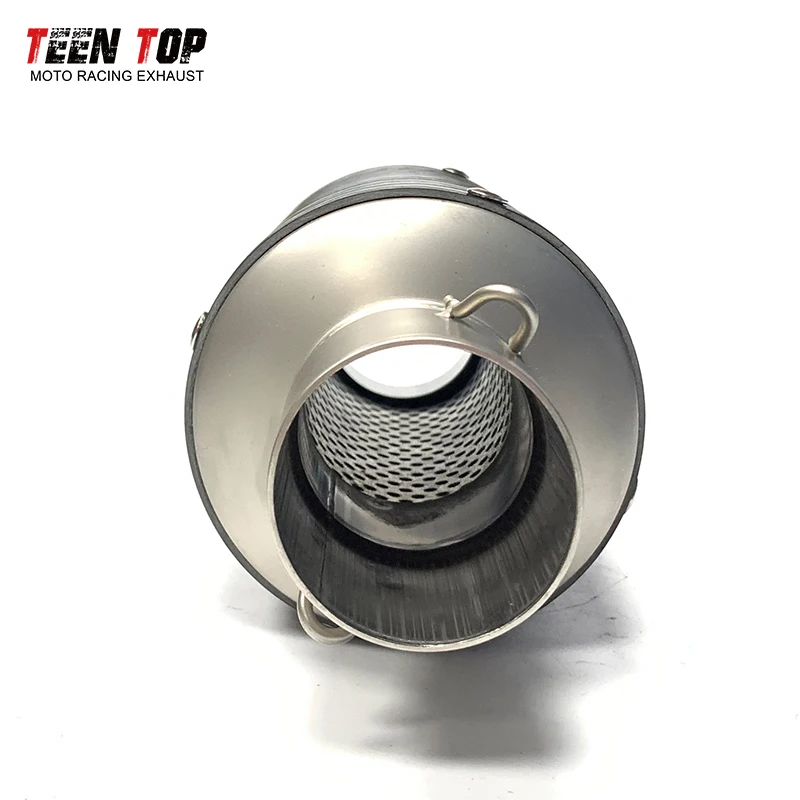 Universal Motorcycle Exhaust System 51mm Carbon Fiber Muffler Tornado 302R Leoncino BJ500 502C Pitbike Moto R1 R6 Ninjia250 Tube - Image 5