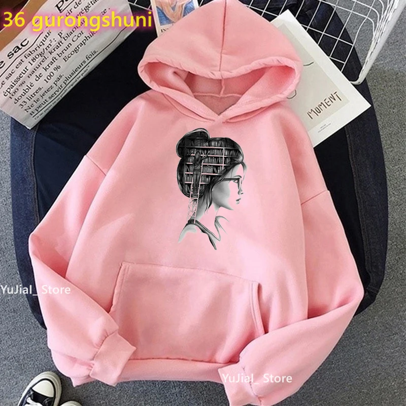 Love Reading Book Girl Printed Hoodies Women'S Clothing Funny Melanin Sweatshirt Femme Harajuku Kawaii Oshum Vibes Tracksuit new men s t shirt set 3d fierce lion printed tracksuit t shirt shorts suit men s sportswear t shirt top summer set men clothing