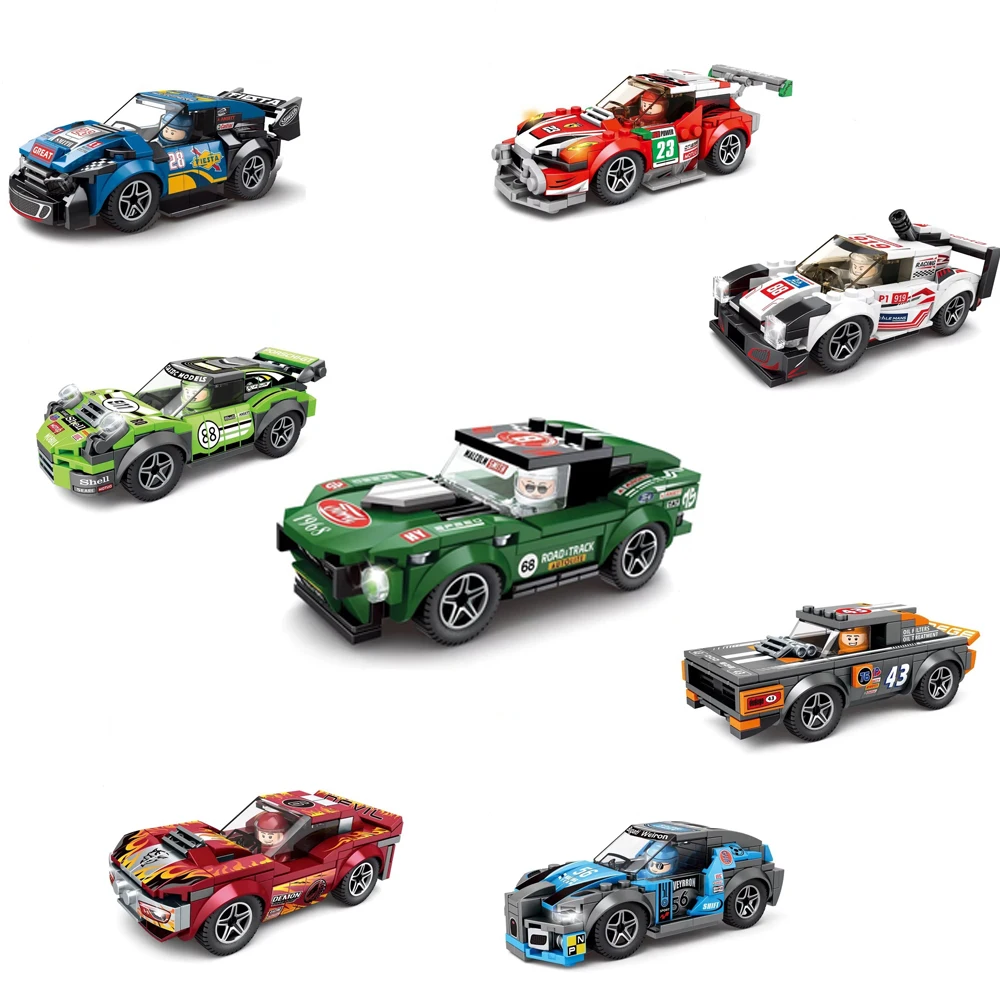 Building blocks toys Racing Car Speed Champions Sports Building Blocks Bricks Classic Rally Super Racers F1 Great toys Christmas Gifts for Children