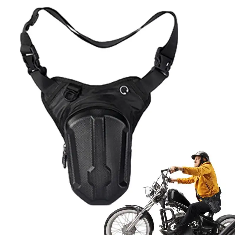 

Motorcycle Leg Bag Waterproof Leg Pouch With Zippers Lightweight Fanny Pack With Two Carabiner Thigh Bag Motorcycle Accessories