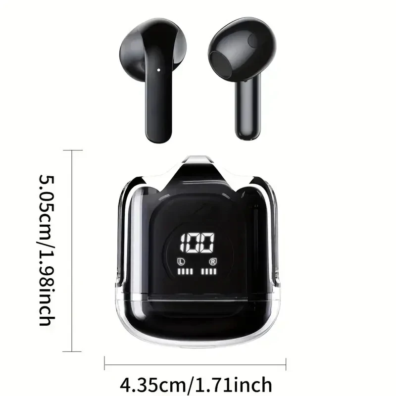 XT65 TWS Wireless Earphone Touch Control Noise Reduction Bluetooth5.3 Headphone Bass Long Standby Earbud With Mic forAndroid IOS 6