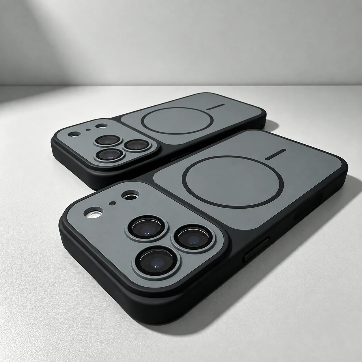 Matte Armor Magnetic Wireless Charging Shockproof Phone Case with Magsafe Compatibility