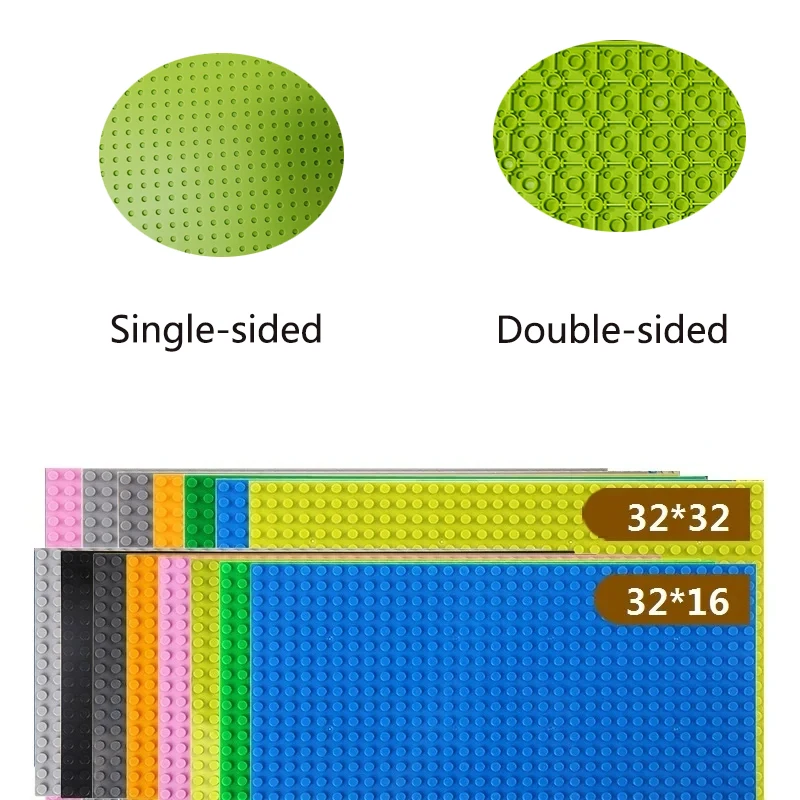 Classic Base Plates Blocks DIY Small Size Construction Blocks 32x32 16x16 16x32 Dots Single Double Sided