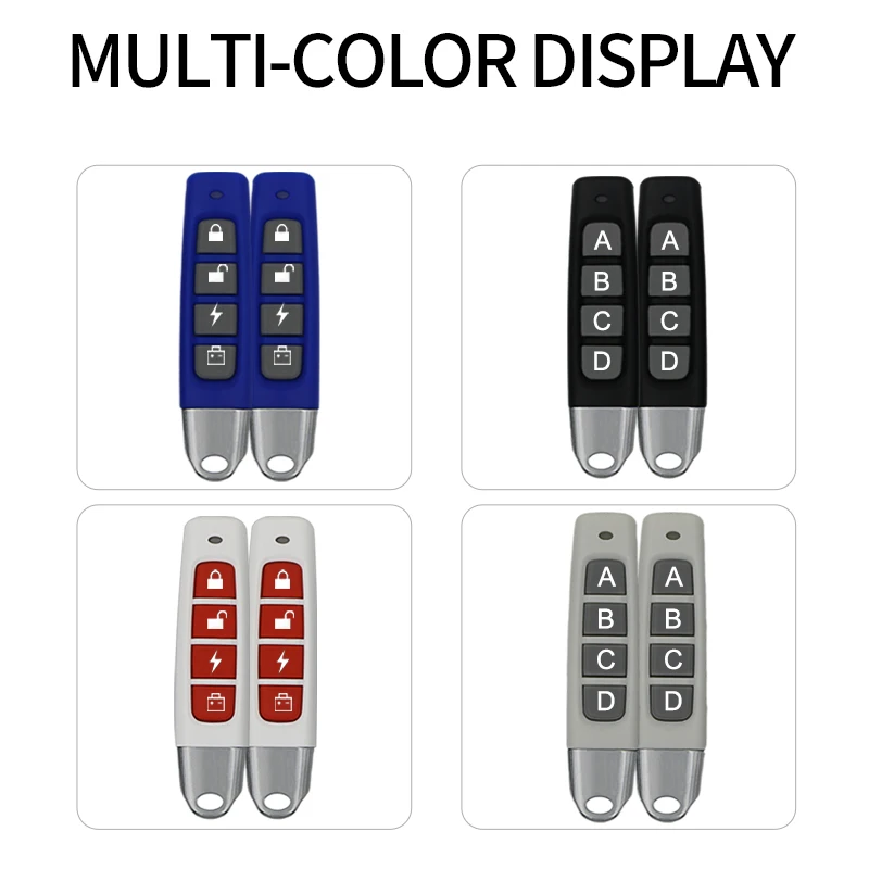 Universal Remote Control Garage Door Key 433.92mhz ABCD Button Transmitter Duplicator Clone Cloning Code 6