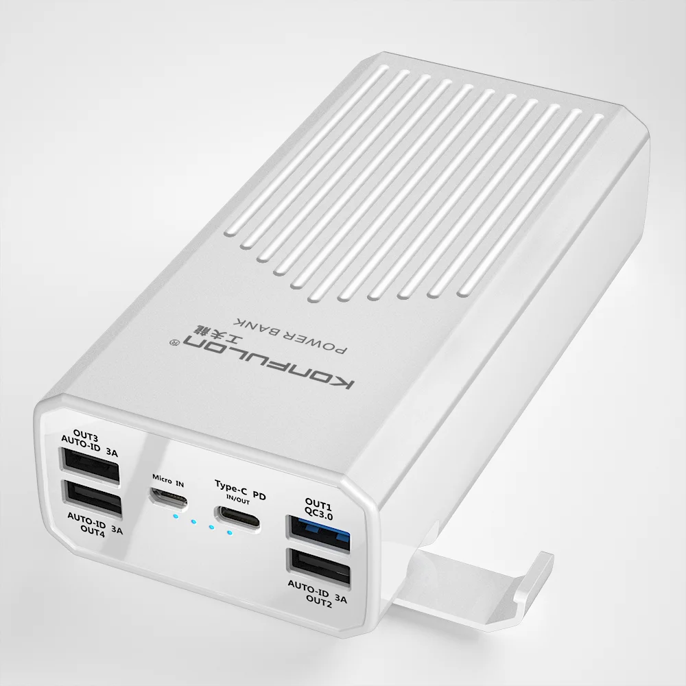 Konfulon Power Bank 40000 Batteria Ausiliaria Di Ricambio Portatile Ad Alta Capacità Pd20W A Ricarica Rapida Qc3.0 Ricarica Rapida Per Iphone Xiaomi