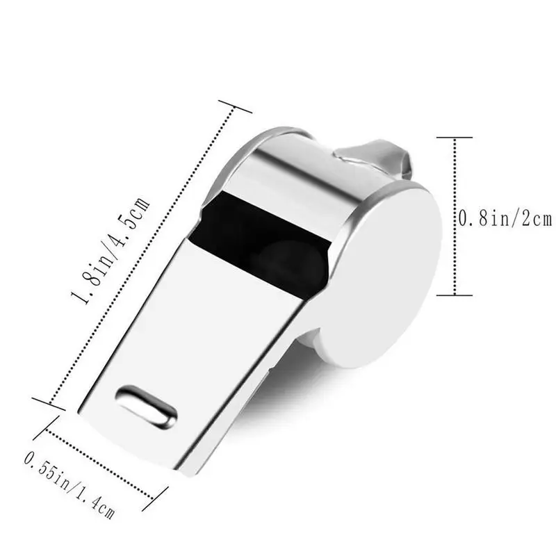 Sifflet Arbitre Métal ELLESS Avec Chaise Serpentin Acier Inoxydable - Très Bon état