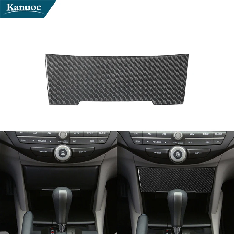 

Наклейки на центральную консоль из углеродного волокна для Honda Accord Coupe/Sedan 2008-2012, декоративные аксессуары для салона автомобиля