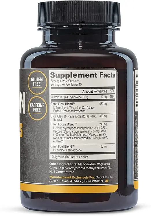 Puzzle brain supplement caffeine free concentration brain boosting memory Nootropics supplement
