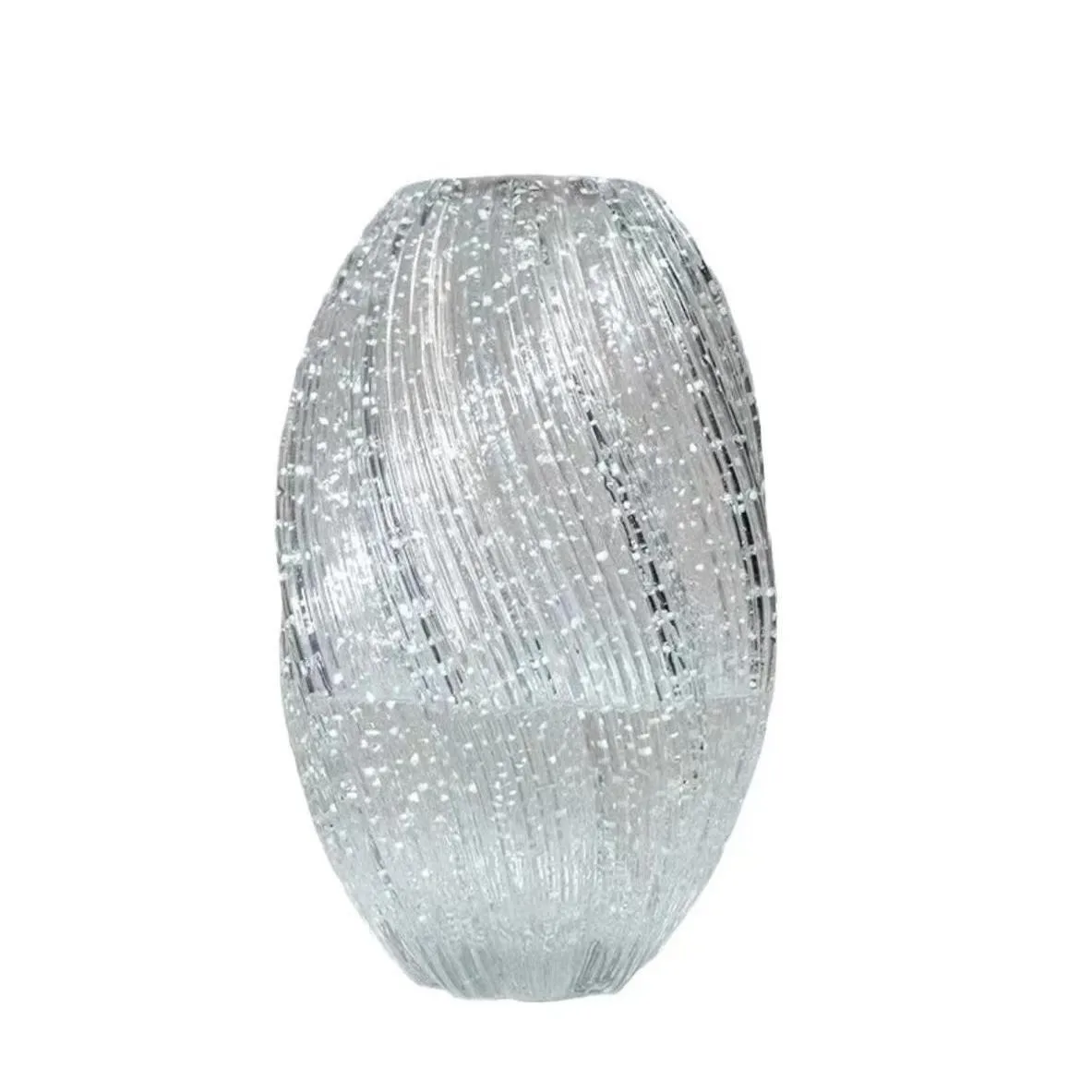 Wholesale Luminous Houseware Flower Clear Cylinder Customized Glass Vase purse vase Decoration Floral Arrangement Vase fish tank 5