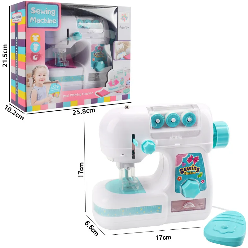 Kids Simulation Electric Sewing Machine for 3+ Years Old Children Creative  DIY Design Training Learning Education Toys mini toys