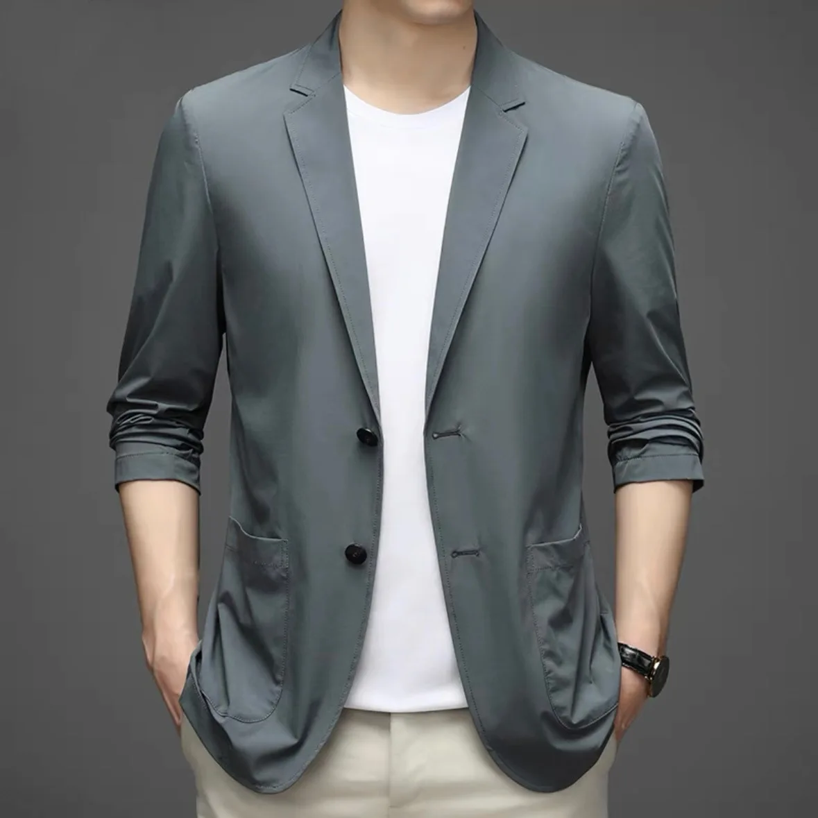 

K-Suit men fashion business leisure single west dad suit