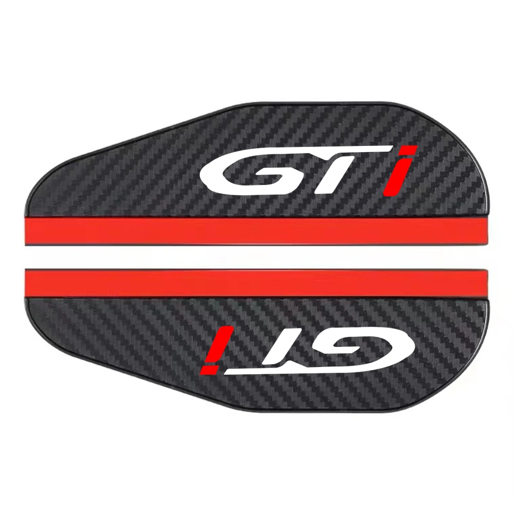 2Pcs Carbon Fiber Car Rearview Mirror Eyebrow Rain Cover For Peugeot GT Line GTI 206 207 307 308 408 508 2008 Car Accessories