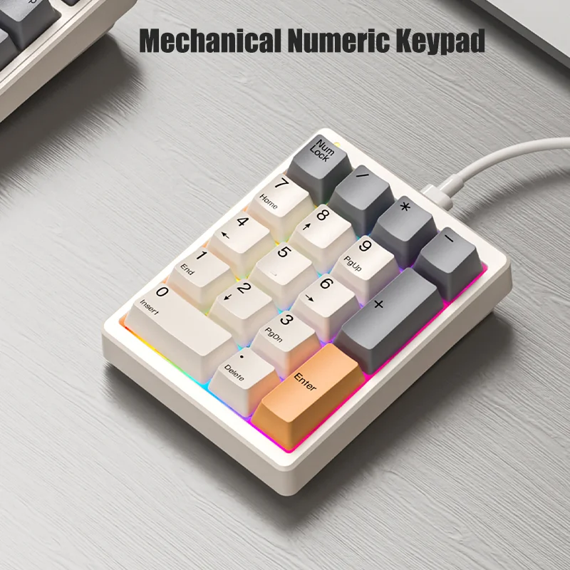 

Механическая клавиатура Magicforce Mf17, 17 клавиш, цифровая мини-клавиатура стандарта USB Type-c с подсветкой для ПК, ноутбука, Mac, офисных подарков