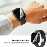 Verre de confidentialité + étui pour Apple Watch 10, 46mm 42mm, protection d'écran trempée anti-espionnage, accessoire pour iWatch série 10 5