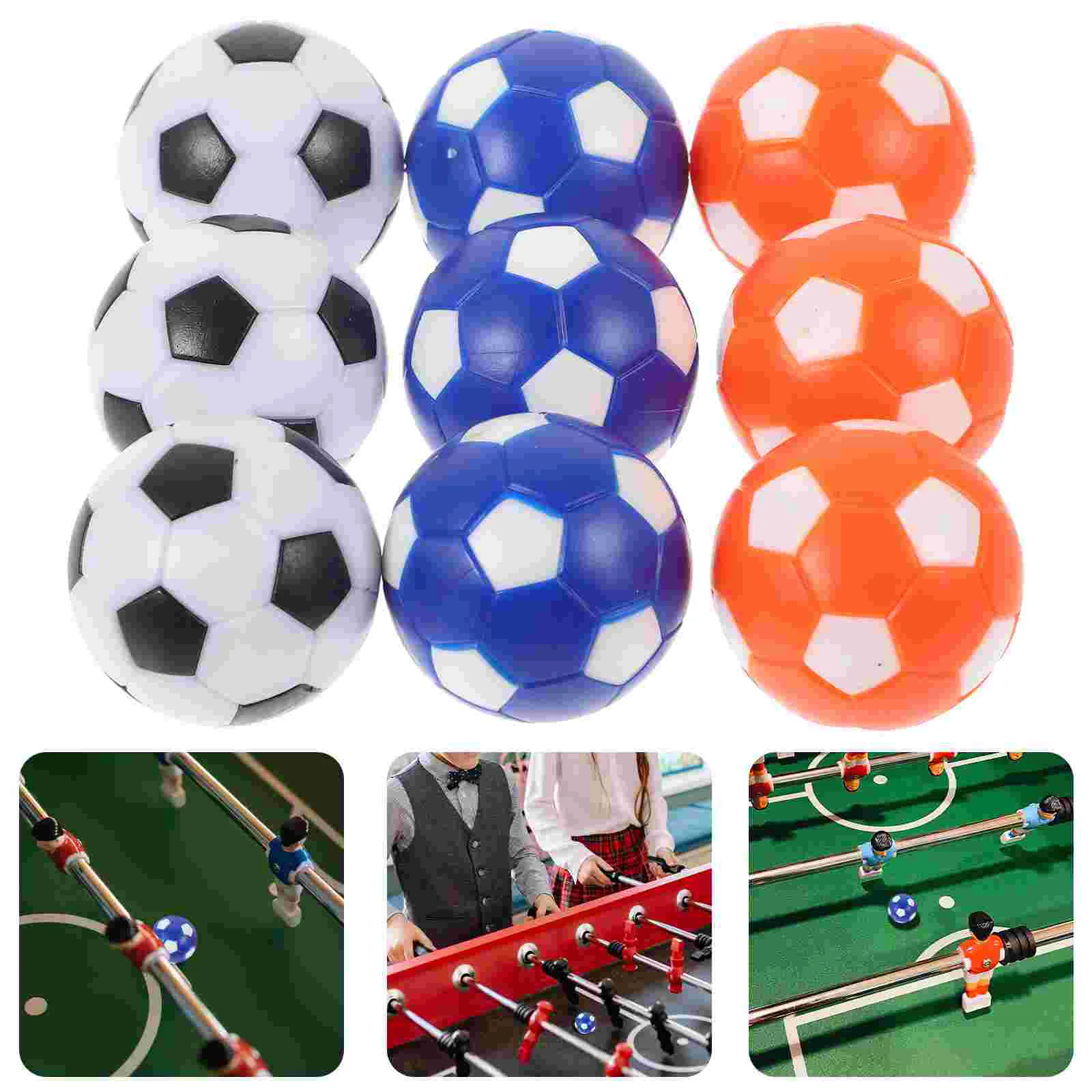 

Children's Mini Table Football Machine Accessories 28mm Color Model Foosball Game Supplies Soccer Balls Footballs Desk New