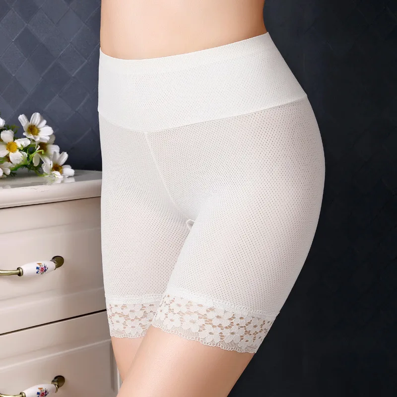 Safety Shorts Plus Size Safety Short Pants Women Seamless Under Skirt Boxers For Women Sexy Lace Anti Chafing Boyshort Panties Underwear