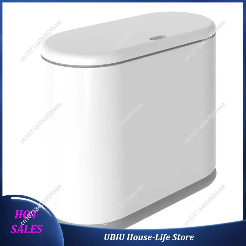 Push-On Plastic Trash Can Wastebasket With Push-On Lid Suitable For Bathroom, Bedroom, Kitchen And Office-Best Selling