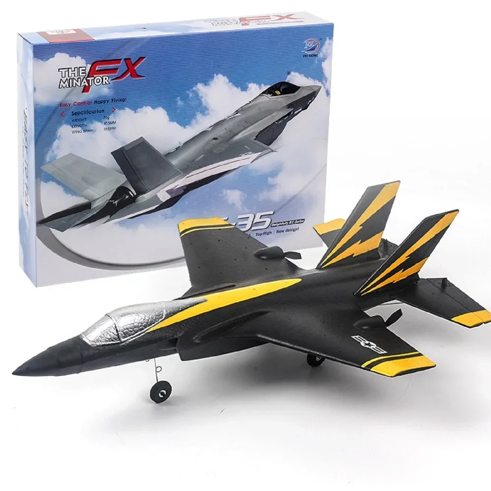 

New Aircraft Fx935 Rc Fixed-Wing Four-Channel F35 Fighter Model Electric Foam Rc Aircraft Children'S Model Aircraft Toy Glider