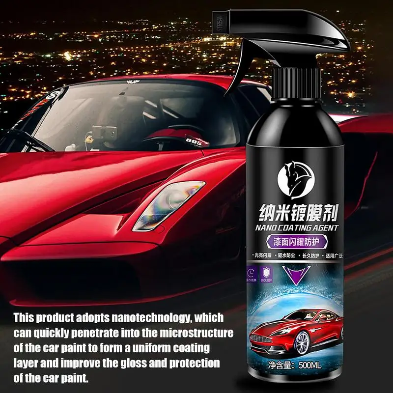 

Nano Ceramic Car Coating Spray Paint Care Spray Coating Agent High Protection Long Lasting Polishing Car Wax Paint Sealant Autos