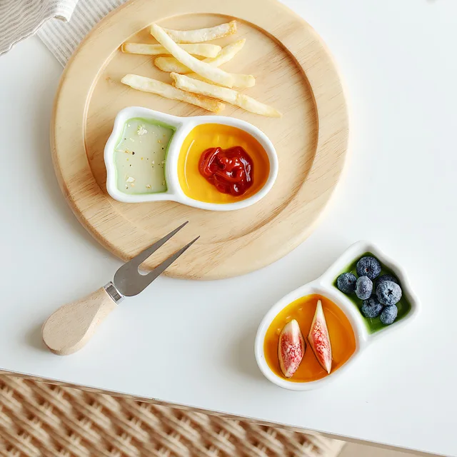 귀염뽀짝한 당근 모양 맛 접시로 식사에 재미를 더하세요