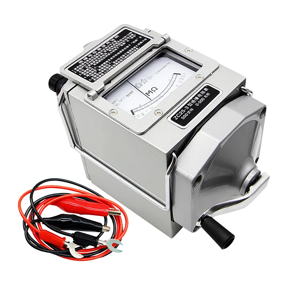 500V 1000V 2500V Insulation Resistance Tester ZC25-3 ZC25-4 ZC11D-10 Megameter Megohm Tester Ground Resistance Megohmmeter resistance tester