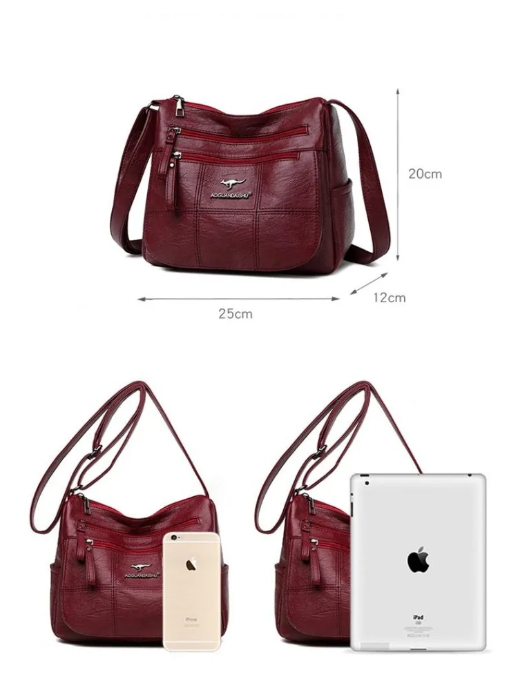 High Quality Soft Leather Women's Bag Brand Designer Women's Handbag 2023 Luxury Women's One Shoulder Crossbody Bag Women Wallet
