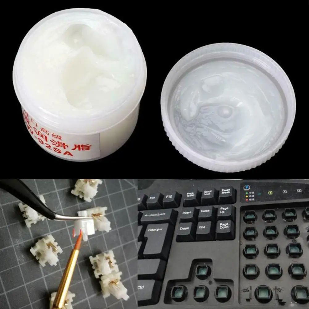 White Synthetic Grease Lubricating Oil Fixing Film Plastic Keyboard Gear Grease Bearing Lubricant Printers Bearing Accessories grease lubricant
