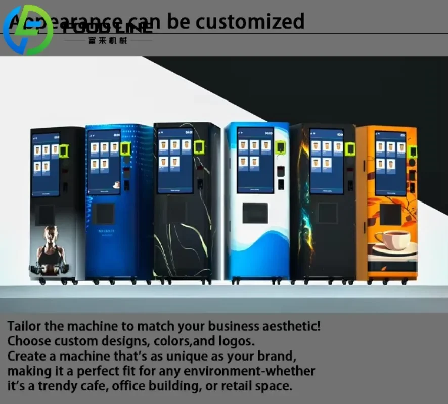 Automatic Fitness Vending Machine Touch Screen Protein Shake Smoothie Dispenser Healthy Drink Solution