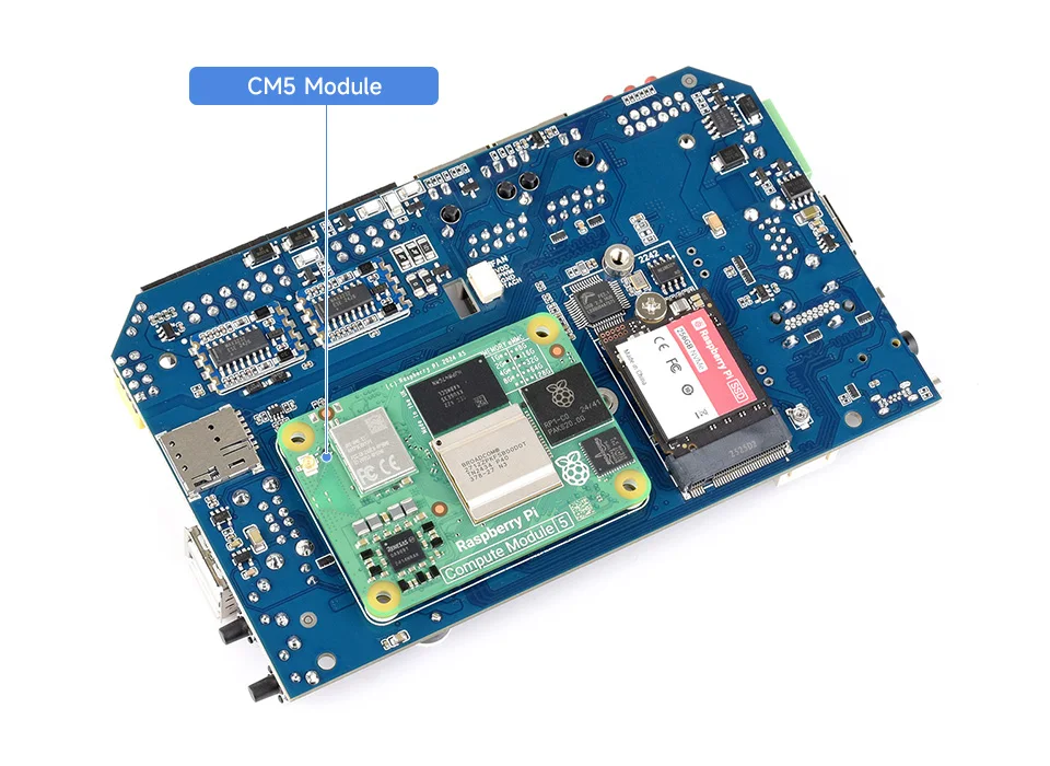  Dual Ethernet Base Board connecting with Compute Module 5