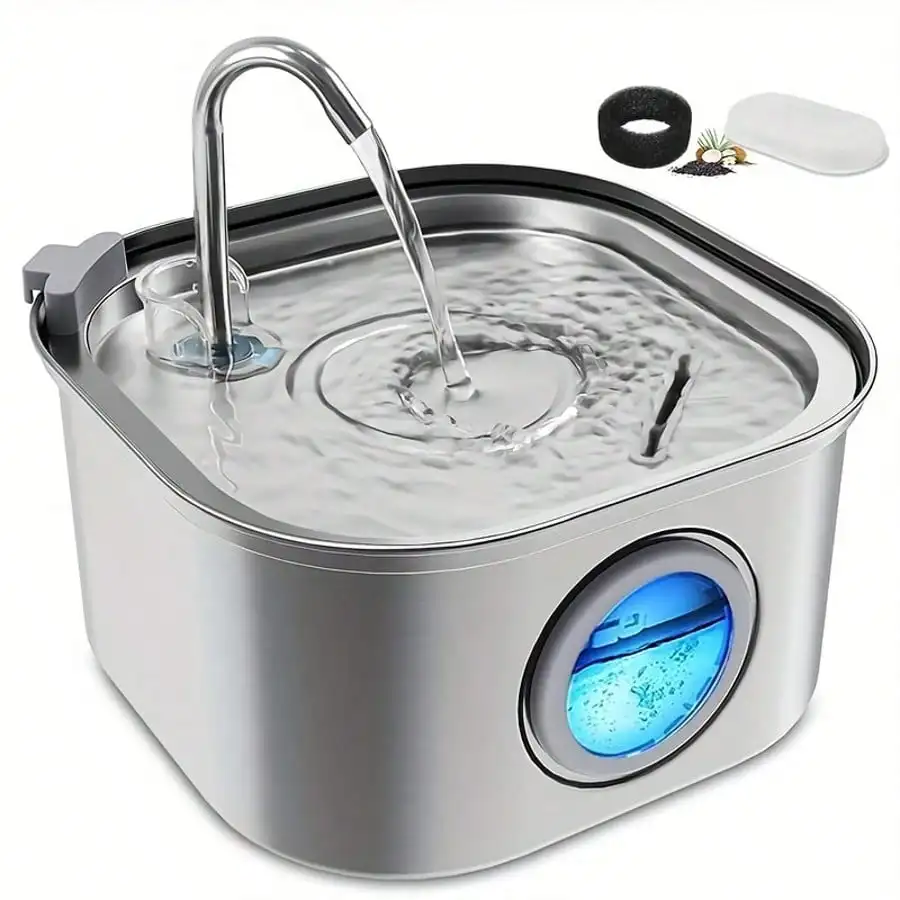 Stainless Steel Pet Water Fountain 1