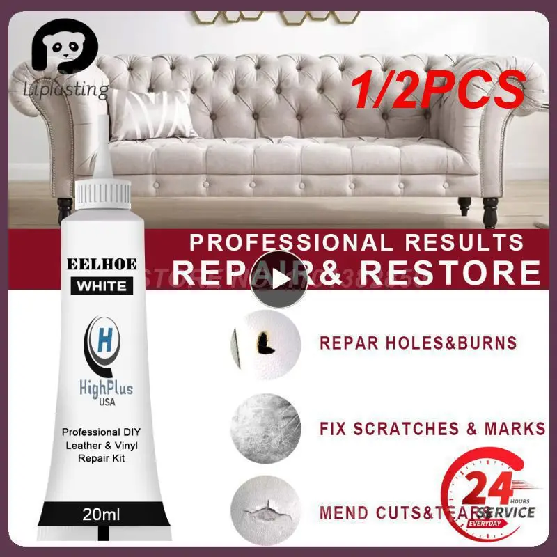 

1/2PCS 20ml Auto Complementary Color Paste 25.00g Easy To Use Car Leather Repair Gel Convenient