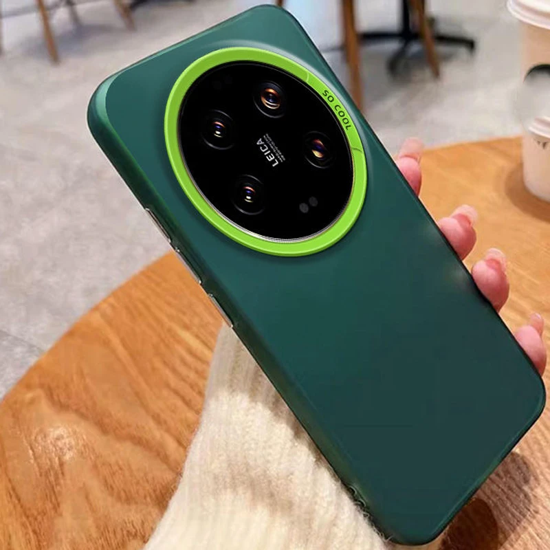 غطاء غير لامع لـ Xiaomi Mi 14 Ultra ، جلد الشفق ال...