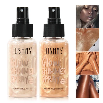 USHAS 4 Color Body Liquid Highlighter Facial Contour Brightening Makeup 2