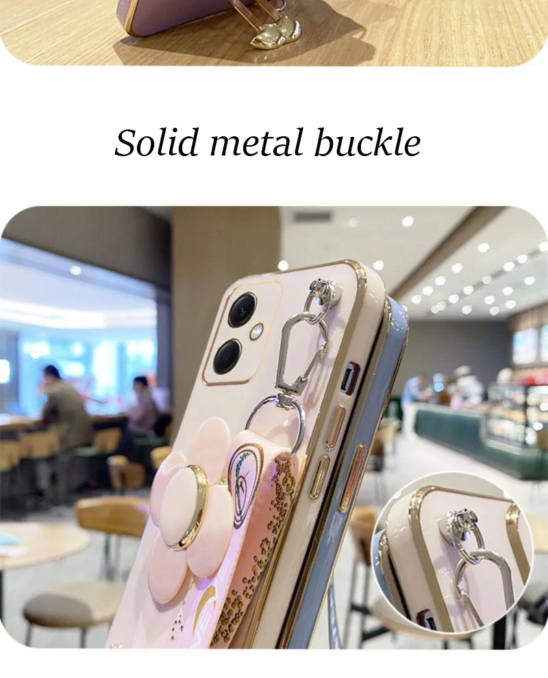 Coque avec support de moulin à vent rotatif, étui avec lanière pour iPhone 14 11 Pro 13 12 Mini 8 7 6 6S Plus 10 X Xr Xs Max SE 2020_voghion.com