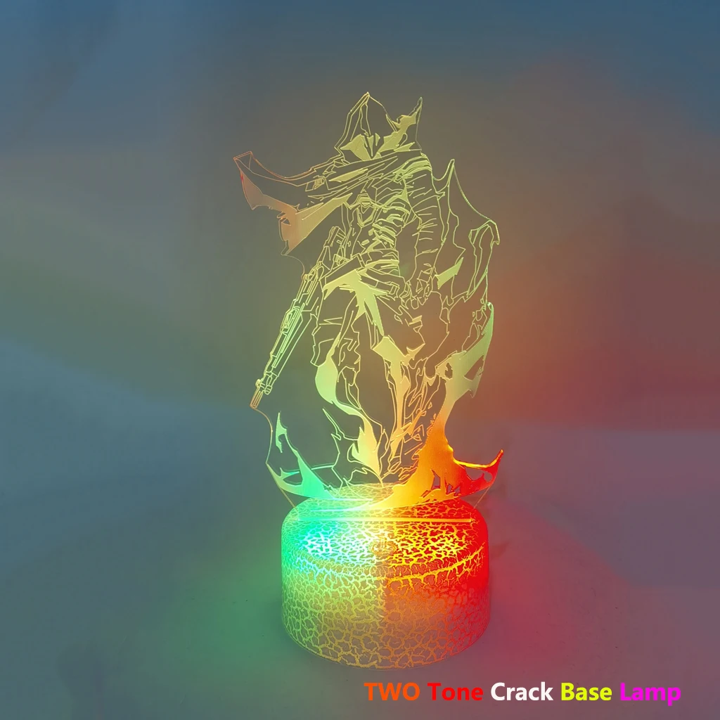 SUPIA Valorant 3D Crystal Figure - Agent Omen - RGBW 16 Colorful LED  Lighting Stand with Laser Engraved Crystal Figure. Valorant Gift, Gaming