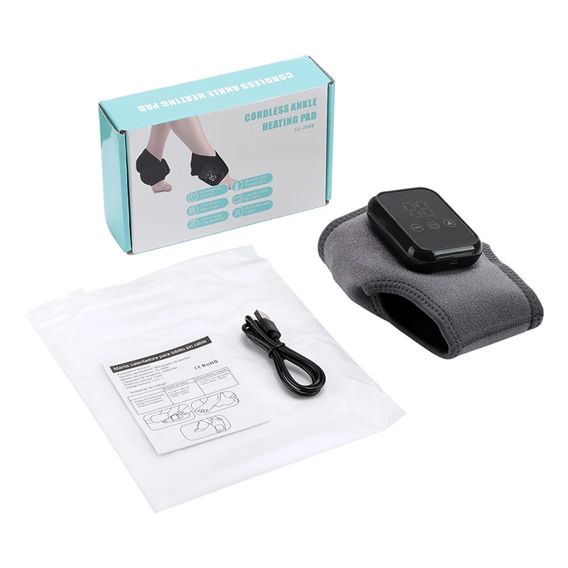 Ayak Isı Masajı Sıcak Kompres Titreşimli Masaj Ayak Bileği Koruyucu Bandı Karpal Tünel El Ayak Koruma Aracı Ayak Bileği Destek Bandajı