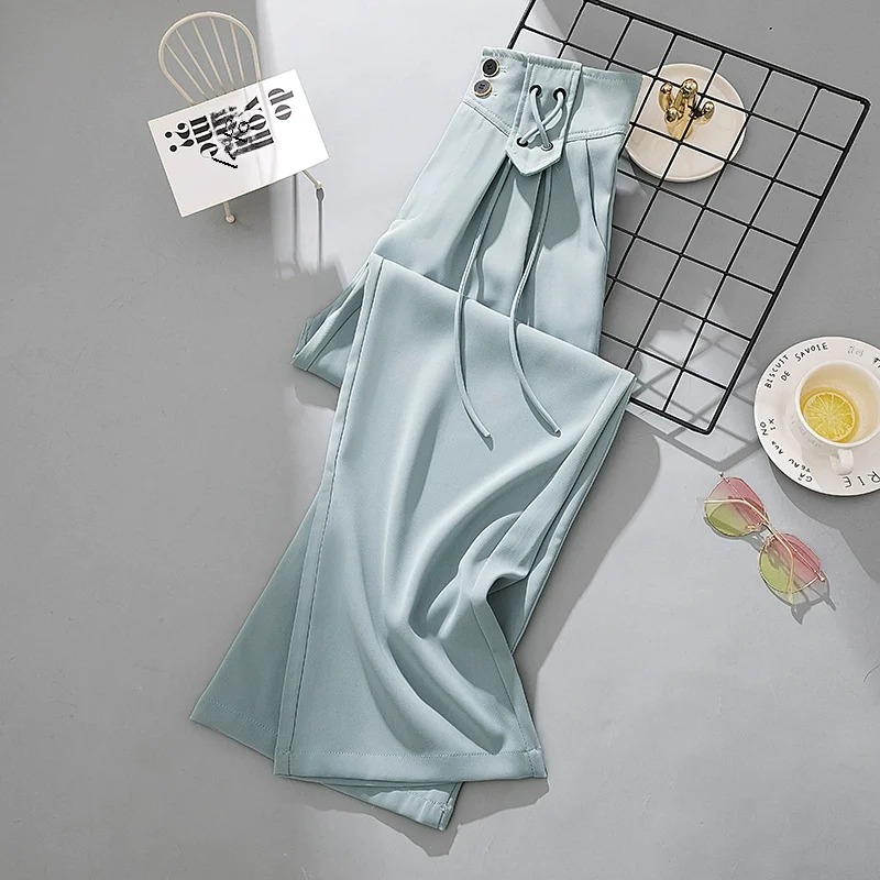 First-line Brand Womens Suit Pants Loose-fit High-waisted Casual Pants For Spring/summer 2024
