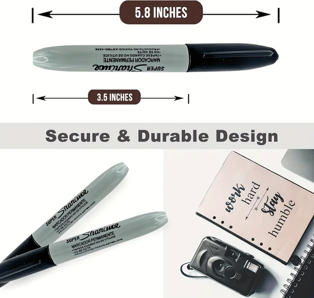 Durable Diversion Safe Marker Pen - Discreet Hidden Storage for Small Valuables - Perfect Fun Gift for Home & Dorm Decor 2