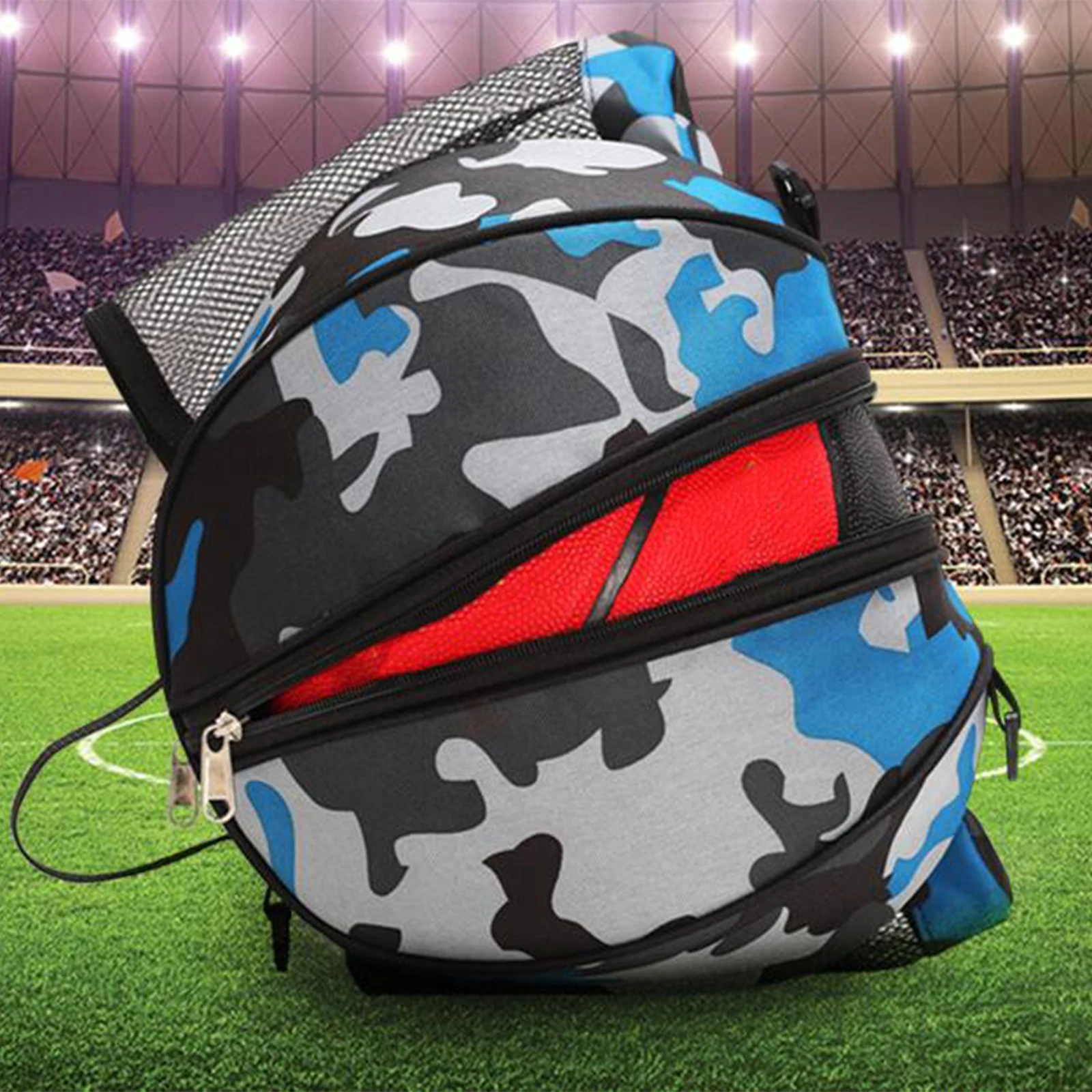 Round Shape Basketball Backpack Sports Training Bags Soccer Football Volleyball Ball Fitness Storage Gym Sack Pack sports ball storage bag sports ball bag