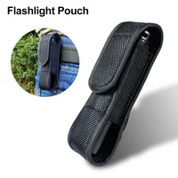 Molle Led lenser Flashlight Pouch Bag Hunting Accessories Flashlight Pouch LED Torch Holster Case Outdoor Camping Hiking 2