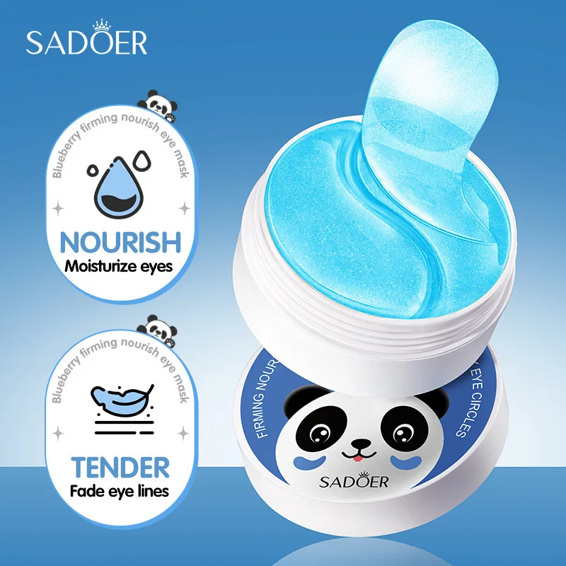 60pcs SADOER Crystal Collagen Eye Mask Anti Dark Circles Remove Eyes Bags Firming Moisturizing Eye Patches Beauty Eyes Skin Care