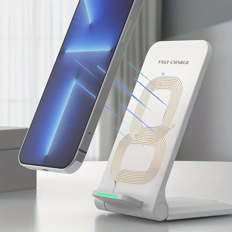 รูปสินค้า แท่นชาร์จไร้สาย ชาร์จเร็ว สำหรับ iPhone และ Samsung